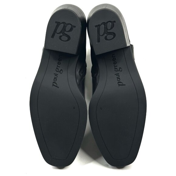 Paul Green West Bootie Black Leather Womens UK 5/US 7.5 Moto-Biker New $499 - Picture 11 of 11